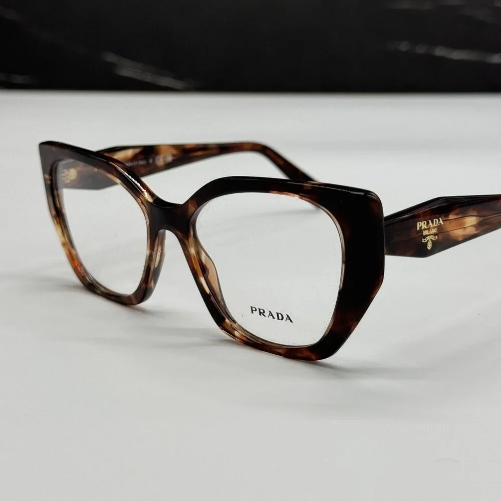 NEW PRADA PR18WV 07R1O1 EYEGLASSES PR 18WV 07R1O1 HAVANA WOMEN EYEWEAR VPR 18W